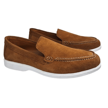 Men's Classic Mustered Suede Slip-On Loafers
